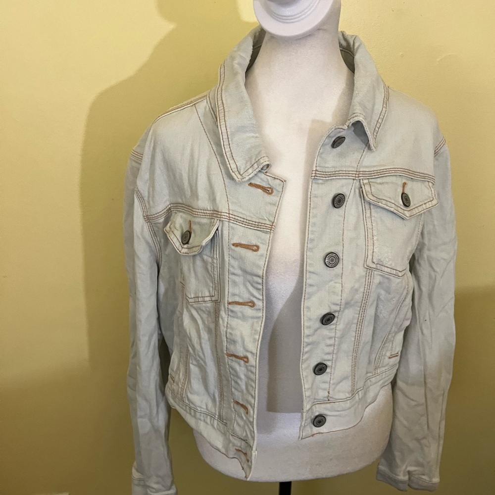 London Jeans Women's Light Denim Jacket Large